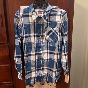 NWT Levi Button Down Shirt Youth Medium